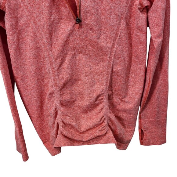 Athleta Womens Half-Zip Pullover Sweatshirt Orange M - Picture 4 of 8